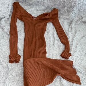 Long off the shoulder dress